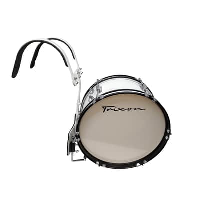 Trixon Junior Series II Marching Bass Drum – White image 2