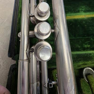 C.G Conn Victor New Wonder Silver 1921 Cornet w/ original accessories image 5