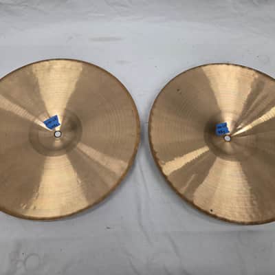 Paiste 14" 505 "Green Label" Heavy Hi-Hat Cymbals (Pair) 1980 - 1985 - Traditional (C020-C4) image 8
