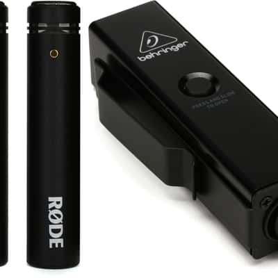 Rode M5 Small-diaphragm Condenser Microphone - Matched Pair Bundle with Behringer P2 Ultra-Compact Personal In-Ear Monitor Amplifier image 1