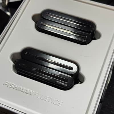 Fishman Fluence PRF-M07-SBB Open Core 7 String Modern Humbucker Set 3 Voices Black/Black Nickel Blades image 2