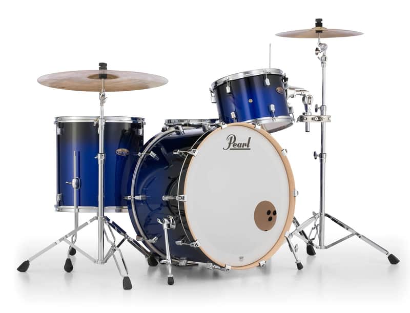 Pearl Decade Maple Kobalt Blue Fade Kit 24x14, 13x9, 16x16 3pc Shell Pack Drum Set Authorized Dealer image 1