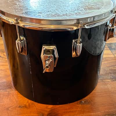 Vintage 1980s Tama Imperialstar 11 x 15 Drum Concert Tom OG Jet Black Wrap image 8
