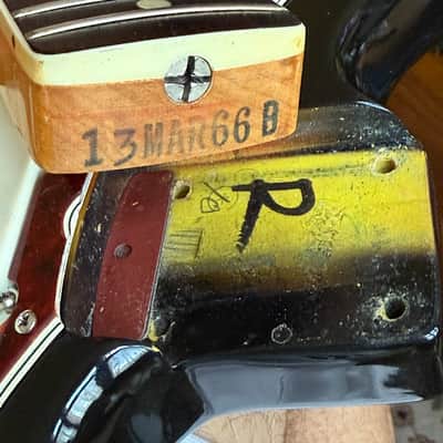 1966 Fender Jazzmaster Sunburst w Original Case CLEAN Vintage Guitar Dots and Bound! image 22