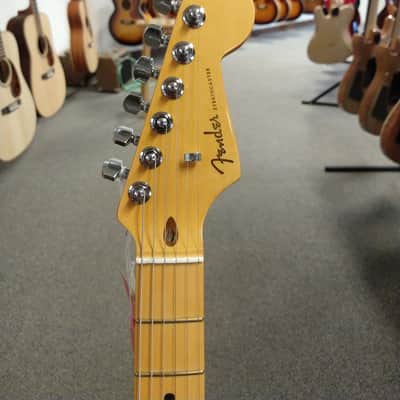 New Fender American Ultra Stratocaster HSS Electric Guitar - Ultraburst with Fender Deluxe Molded Case image 4