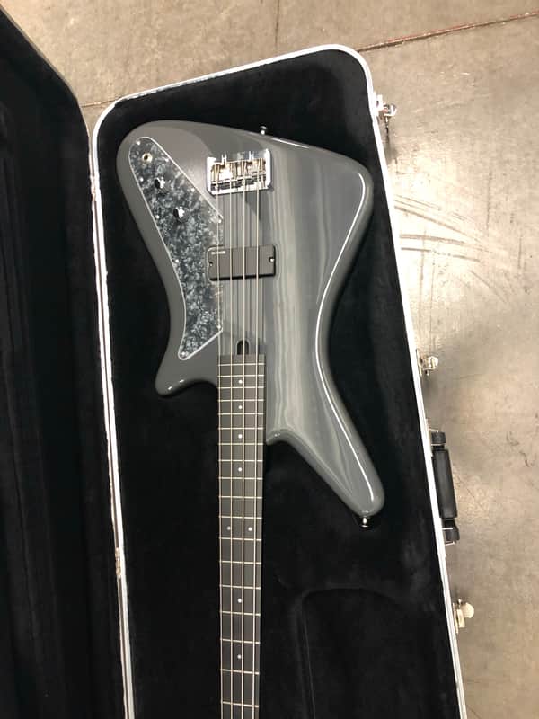 Modulus Graphite Star bass guitar 2001 Battle ship gray image 1