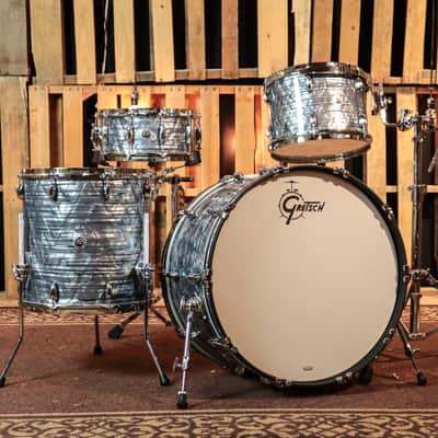Gretsch Brooklyn Sky Blue Pearl Nitron Drum Set - 14x24, 9x13, 16x16, 6.5x14 image 1