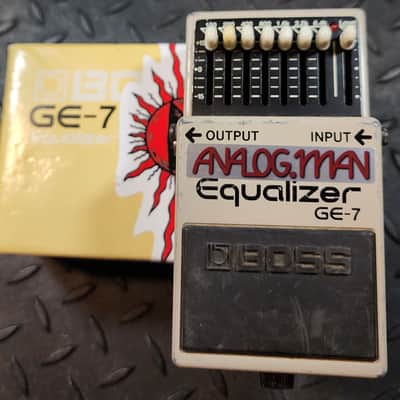 Analogman Boss GE-7 Graphic Equalizer Pro Mod EQ Taiwan Silver