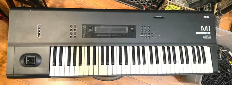 Korg M1 61-Key Synth Music Workstation 1990s - Black image 1