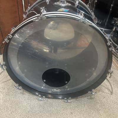 Ludwig 14" deep X 22" head Vistalite Bass Drum (11285-1236) Early 70's - Black Vistalite image 5