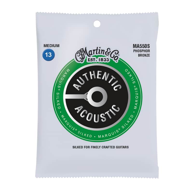 Martin MA550S Authentic Acoustic Marquis Phosphor Bronze Medium Guitar Strings 13-56 image 1