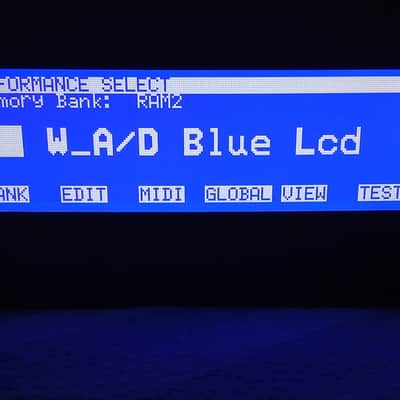 New blue display for Korg Wavestation A/D