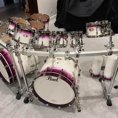 Pearl Masterworks - Mike Portnoy Mike Mangini Custom Piano White Purple Fade Lacquer image 4