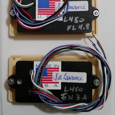 Bill Lawrence Wilde Pickups (Bill & Becky) L-450 Humbucker Set, New (NOS), Bridge + Neck, RARE image 2