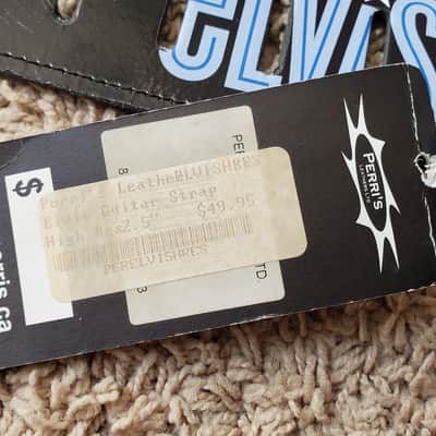 Perri’s Leathers P25EPV-839 Elvis Presley 2007 Black Guitar Strap image 4