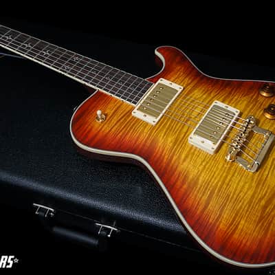 Knaggs Guitars Kenai in Dark Cherry Burst w/ T1 Flame Maple Top & Bare Knuckle Mules image 4