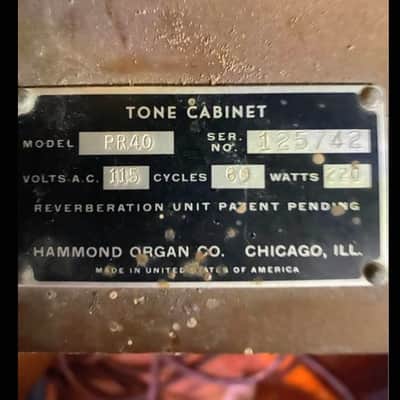 Hammond PR-40 Tone Cabinet - Natural image 2
