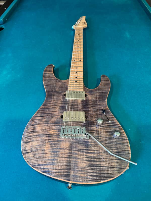 Suhr Modern Pro HH 510 with Maple Fretboard 2013 Trans Blue Denim