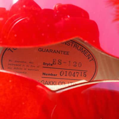 Tokai ES-120 2001 red image 12