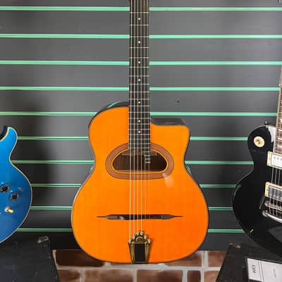 Gitane D-500 Gloss Natural Gypsy Jazz Acoustic Guitar image 2