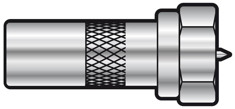 Avlink Adaptor F plug to coax TV plug image 1