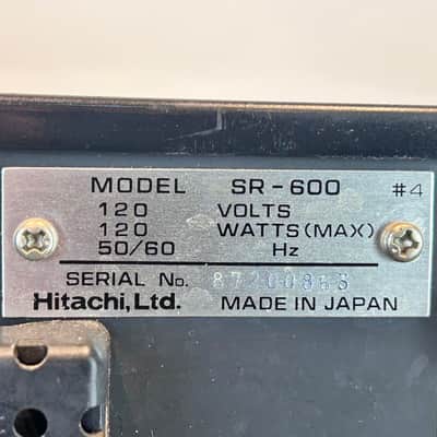 Hitachi HR-600 Silverface Vintage Hi-Fi Receiver (1971) image 9