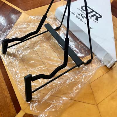 SEALED NEW- GTR A FRAME GS807 ADJUSTABLE BLACK GUITAR STAND-BASS-ACOUSTIC-ELECTRIC image 3