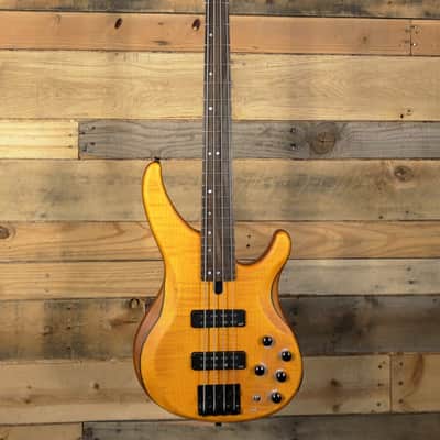 YamahaTRBX604FM Electric Bass Guitar Matte Amber image 4