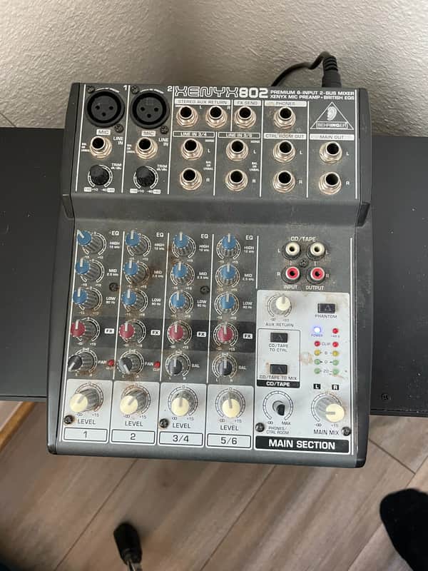 Behringer 802 8-Input 2-Bus Mixer XENYX EQ 2016 - Present - Standard image 1