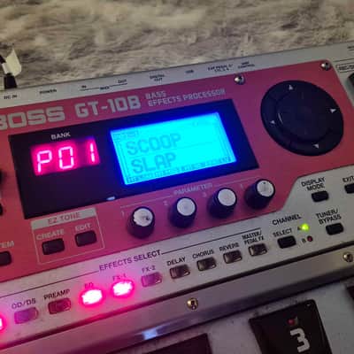 Boss GT-10B Bass Effects Processor with Power Supply - 2008 - 2015 - Silver - Roland Multi Effects / FX Pedal image 8