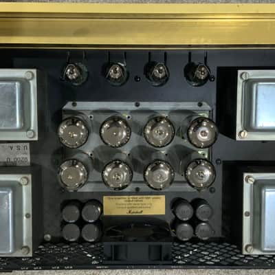 Marshall 9200 100/100 Dual Monoblock Rack Power Amp - New 5881 Tubes - Gold image 8