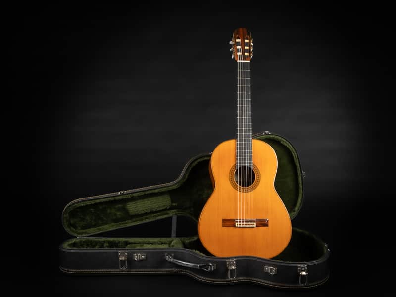 1993 Amalio Burguet 3M Cedar Indian Rosewood - Natural High Gloss | Vintage All Solid Spanisch Masterbuilt Classical Guitar Ebony Fretboard | Case image 1