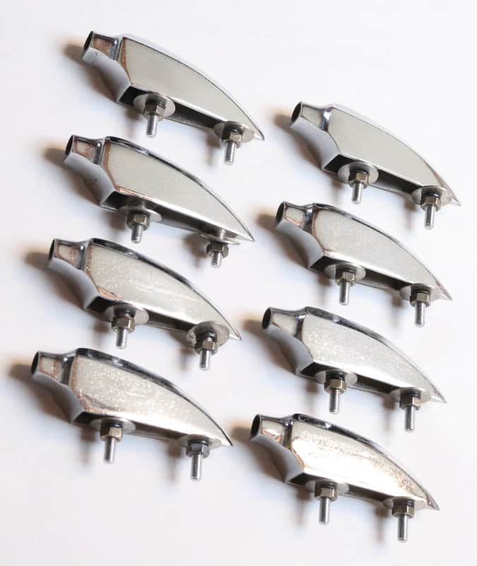 Set of (8) Sonor Tear Drop Style Drum Lugs - 1960s image 1