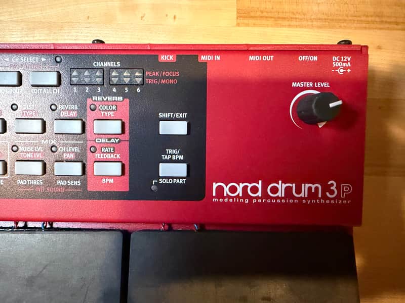 Nord Drum 3P 6-Channel Modeling Percussion Synthesizer 2016 - Present Red image 1