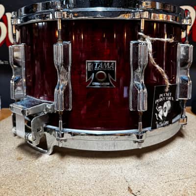Tama AW458 Superstar Mastercraft Artwood Birch 8x14" Snare Drum with Roller-Action Strainer 1981 - 1986 - Cherry Wine image 3