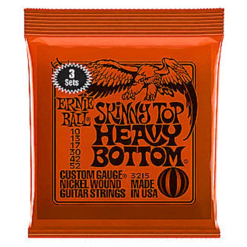Ernie Ball 3215 Skinny Top Heavy Bottom Electric Guitar Strings 3-Pack image 1