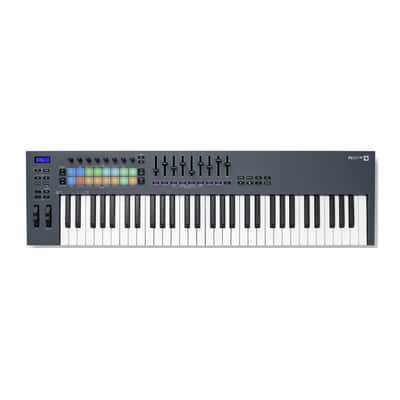 Novation FLkey 61-Key MIDI Keyboard Controller - Professional Music Production with Velocity-Sensitive Keys and DAW Integration, Portable Bundle with Stand, Sustain Pedal and 4-Port USB (4 Items) image 2