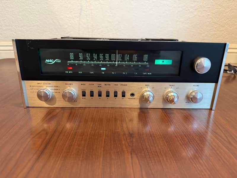 McIntosh MAC 1700 40-Watt Stereo Tube Receiver | Reverb