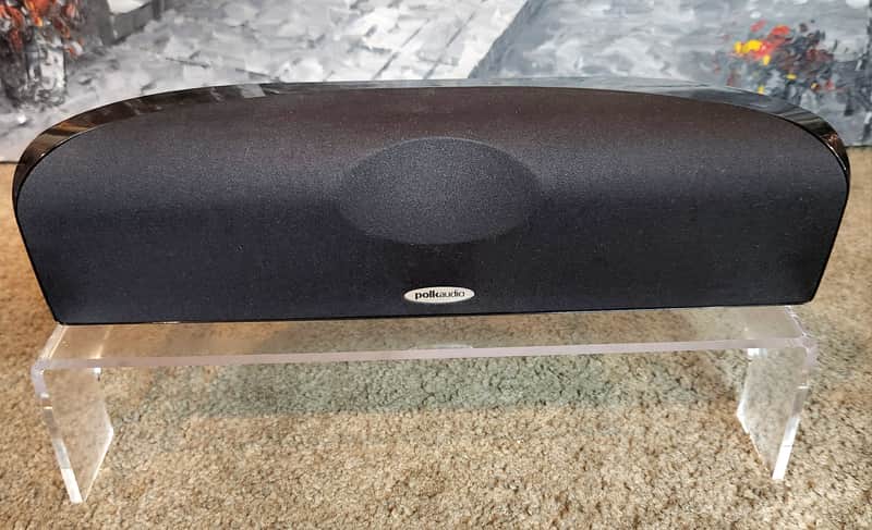 Polk Polk Audio TL1 is an ultra-compact center channel speaker 90s  - Piano black image 1