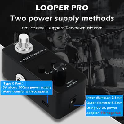 M-VAVE Loop Pedal Pro- 40 Mins Looping Time 9 Loops Professional Guitar Looper Pedal With Tuner for Electric Guitar (Price includes the import duty for US buyer) image 2