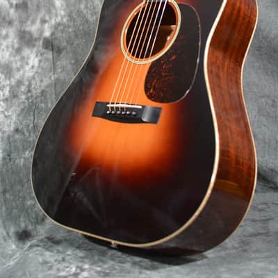 Huss & Dalton DS Custom 14 Fret Adirondack Red Spruce & Mahogany Dreadnought Acoustic Electric Sunburst w Case & FAST Shipping image 7