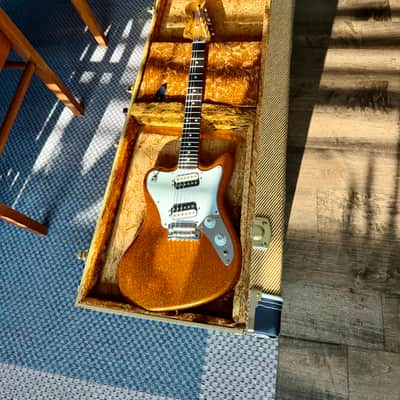 Fender Pawn Shop Super-Sonic 2013 - 2014 - Sunfire Orange Flake WITH CASE image 3
