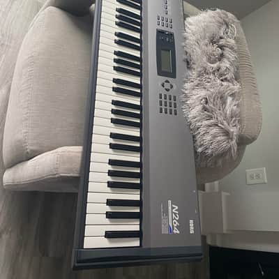 Korg N264 76-Key Music Workstation 1990s - Gray image 9