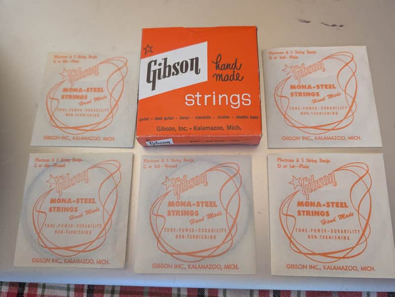 Gibson hand made no. 571 1958 banjo strings image 1