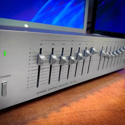 Rotel RE-500 1983 Silver Rare Vintage Stereo Graphic Analog Equalizer image 4