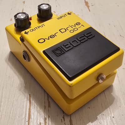 1978 Boss Overdrive OD-1 Long Dash Silver Screw 7700 Serial # image 1