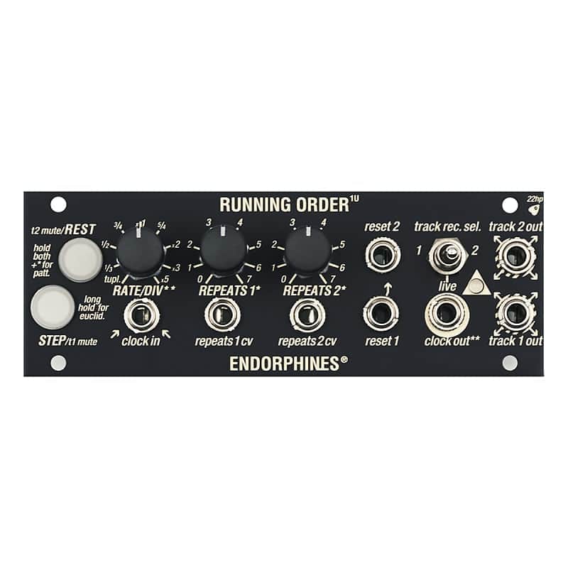 Endorphin.es Running Order Eurorack Trigger Sequencer 1U Module