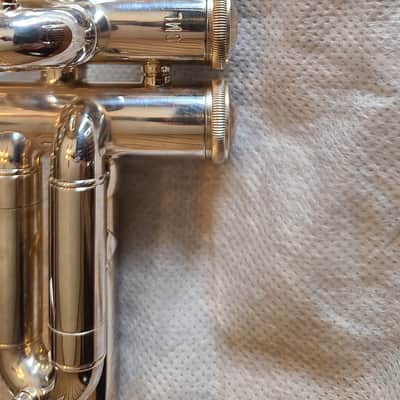 MINT/Unplayed since purchase Bach Stradivarius C Trumpet - Model C180SML229 - Silver Plated - 2002 Elkhart - Professional Grade, Original Case and Accessories image 6