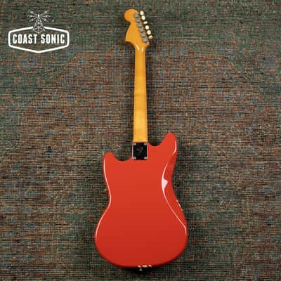 2004 Fender '69 Competition Mustang reissue MG69 Fiesta Red Matching Headstock MIJ Japan image 4