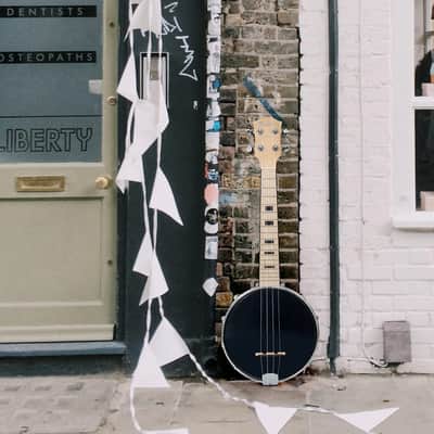 4 String Banjo Ukulele Uke Concert 23 Inch Maple Wood 4 String Folk Musical Instrument Banjolele image 5